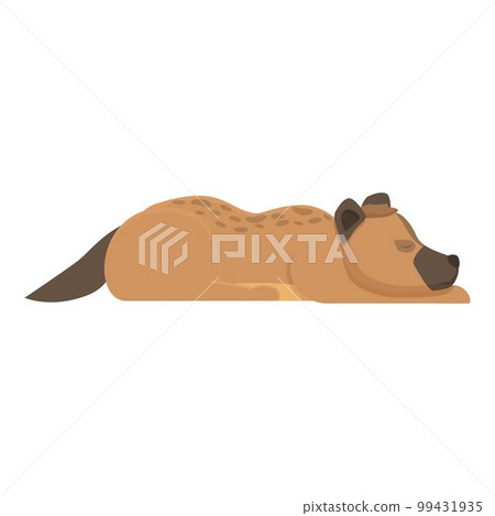 Sleeping hyena icon cartoon vector. Cute animal. Wild savanna 99431935