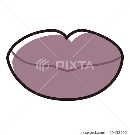 Illustration of ruddy lips Illustration of ruddy lips 99432293