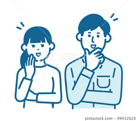 Convincing man and woman Convincing man and woman 99432628