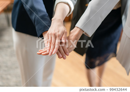 Business image Layered hands 99432644