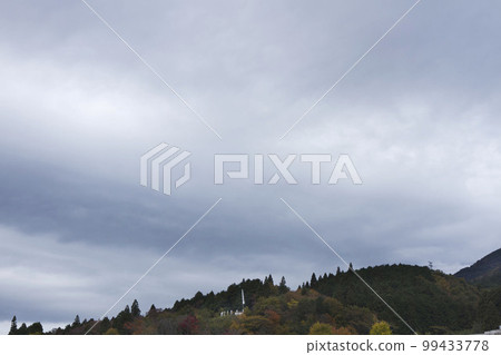 11 月中旬關原三成石田營和多雲的天空 99433778