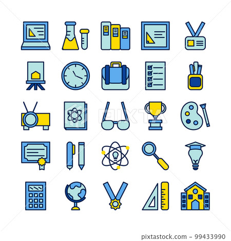 School Icon Set School Icon Set 99433990