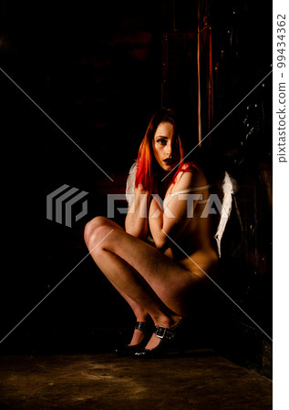 Beautiful Angel with Red Hair Beautiful Angel with Red Hair 99434362