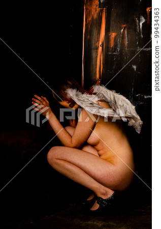 Beautiful Angel with Red Hair Beautiful Angel with Red Hair 99434363