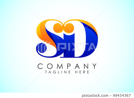 Initial Letter S D Logo Design Vector Template. Graphic Alphabet Symbol. Gradient logo Initial Letter S D Logo Design Vector Template. Graphic Alphabet Symbol. Gradient logo 99434367