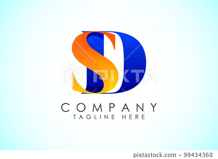 Initial Letter S D Logo Design Vector Template. Graphic Alphabet Symbol. Gradient logo Initial Letter S D Logo Design Vector Template. Graphic Alphabet Symbol. Gradient logo 99434368
