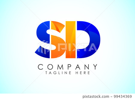 Initial Letter S D Logo Design Vector Template. Graphic Alphabet Symbol. Gradient logo Initial Letter S D Logo Design Vector Template. Graphic Alphabet Symbol. Gradient logo 99434369