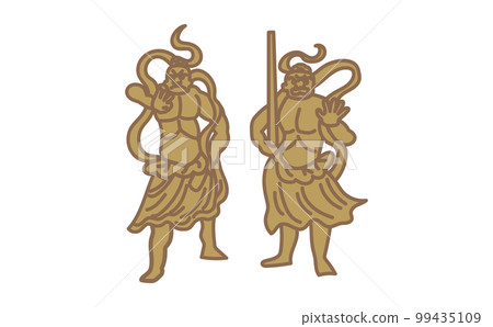 鬆散金剛力士雕像的插圖 99435109