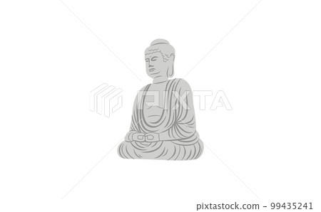 Illustration of the Great Buddha No outline 99435241