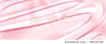 Realistic pink cosmetic gel texture Realistic pink cosmetic gel texture 99436386