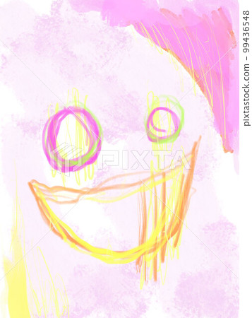 pink smile illustration & drawing 99436548
