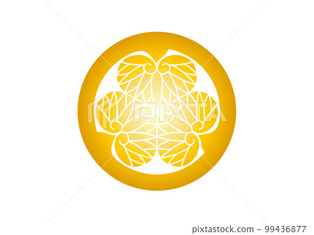 Tokugawa family three hollyhock gold 99436877