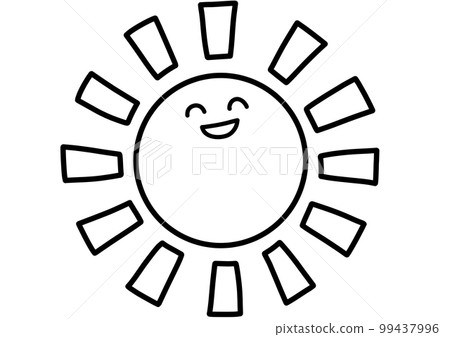 太陽手繪插畫 99437996