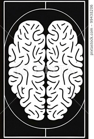 human head with brain for science 99438206