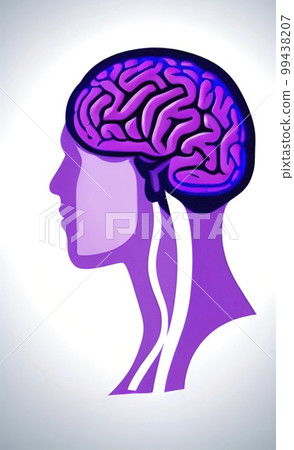 human head with brain for science human head with brain for science 99438207