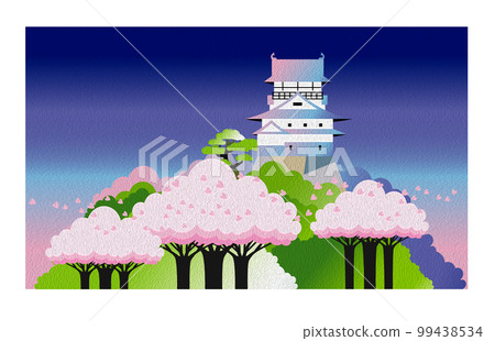 National Treasure Inuyama Castle (oil painting style touch) 99438534