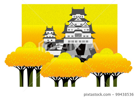 Himeji Castle (oil painting style touch) Himeji Castle (oil painting style touch) 99438536