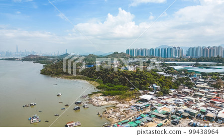 a Squatter housing in Lau Fau Shan, hong kong, Feb 18 2023 99438964