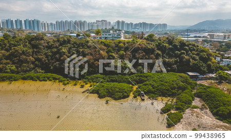 Yuen Long Lau Fau Shan Shoreline, hong kong, Feb 18 2023 99438965