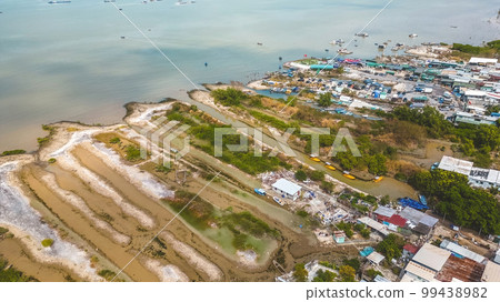 a Squatter housing in Lau Fau Shan, hong kong, Feb 18 2023 99438982
