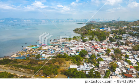 a Squatter housing in Lau Fau Shan, hong kong, Feb 18 2023 99438984