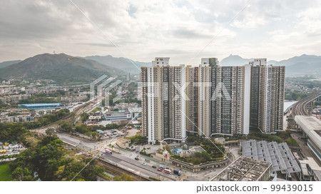 the landscape of the Tin Shui Wai Estate, Feb 18 2023 the landscape of the Tin Shui Wai Estate, Feb 18 2023 99439015