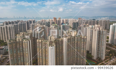 a landscape of the Tin Shui Wai Estate, Feb 18 2023 a landscape of the Tin Shui Wai Estate, Feb 18 2023 99439026