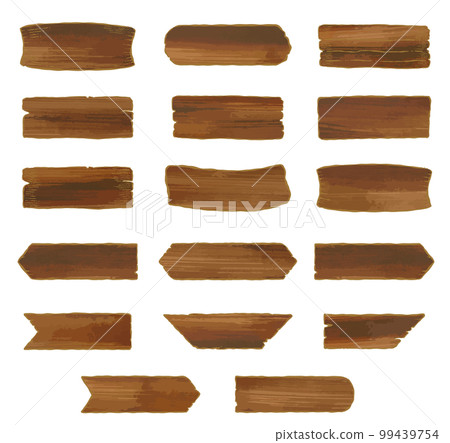 水彩木板插圖素材 水彩木板插圖素材 99439754