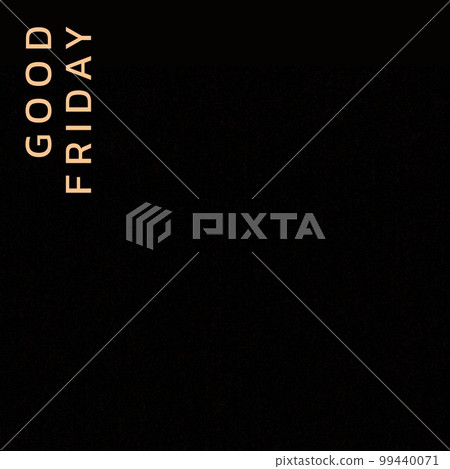 Composition of orthodox good friday text and copy space over black background 99440071