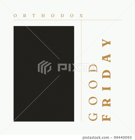 Composition of orthodox good friday text and copy space over grey background 99440093