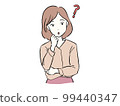 A young woman wondering 99440347