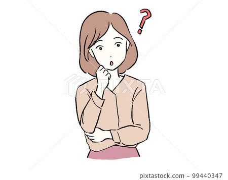 A young woman wondering 99440347