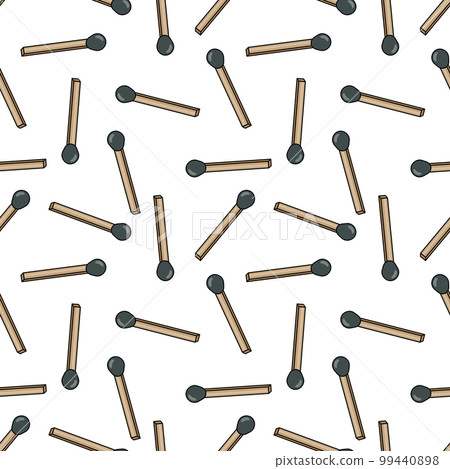 Seamless texture with matches on white background Seamless texture with matches on white background 99440898