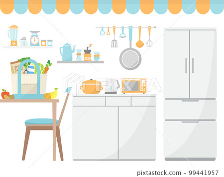 kitchen background illustration material 99441957
