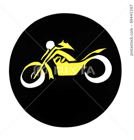 Close up motorcycle icon illustration Close up motorcycle icon illustration 99445397