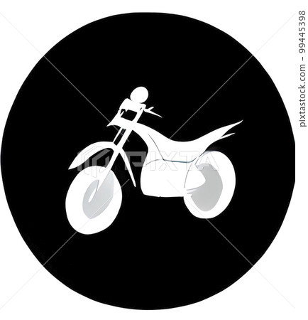 Close up motorcycle icon illustration 99445398