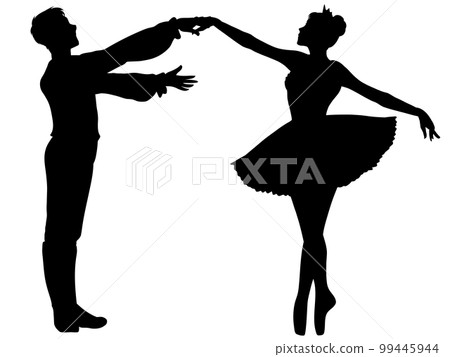 Men and women who pose for classical ballet 4 99445944