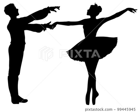 Men and women who pose for classical ballet 5 Men and women who pose for classical ballet 5 99445945