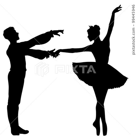 Men and women who pose for classical ballet 6 99445946