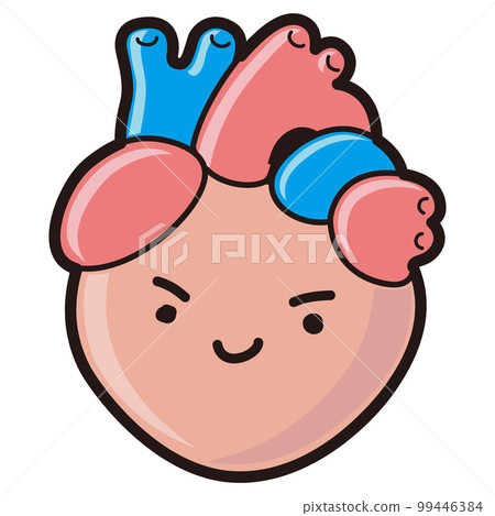cute heart character - Stock Illustration [99446384] - PIXTA