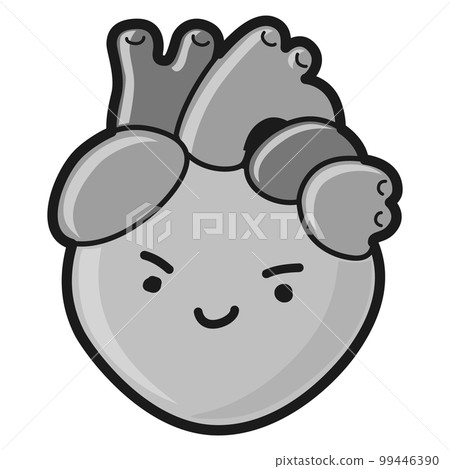 可愛的心形(黑色和白色) 可愛的心形(黑色和白色) 99446390