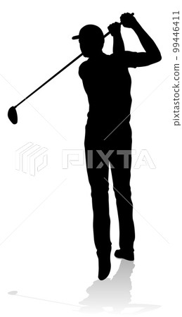 Golfer Golf Sports Person Silhouette 99446411