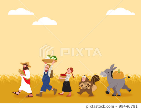 Christian, religious event vector_thanksgiving Day 99446781
