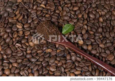 creative concept photo of coffee beans 99447176