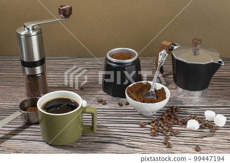 creative concept photo of moka pot 99447194