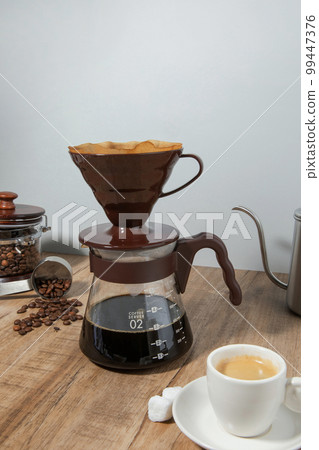 creative concept photo of drip coffee 99447376