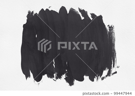 Black gray brush isolated on white paper background. 99447944