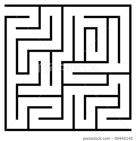 simple monochrome square maze simple monochrome square maze 99448148