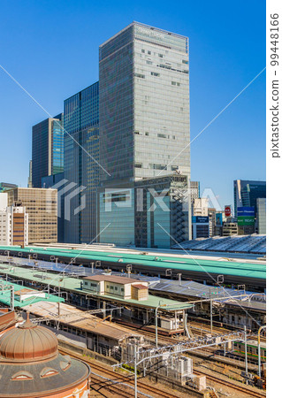 東京城市景觀東京站和摩天大樓 99448166