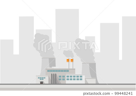 a power plant coal atomic nuclear or factory in the city environmental pollution smoke a power plant coal atomic nuclear or factory in the city environmental pollution smoke 99448241